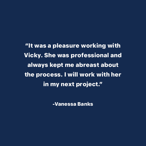Testimonial from Vanessa Banks